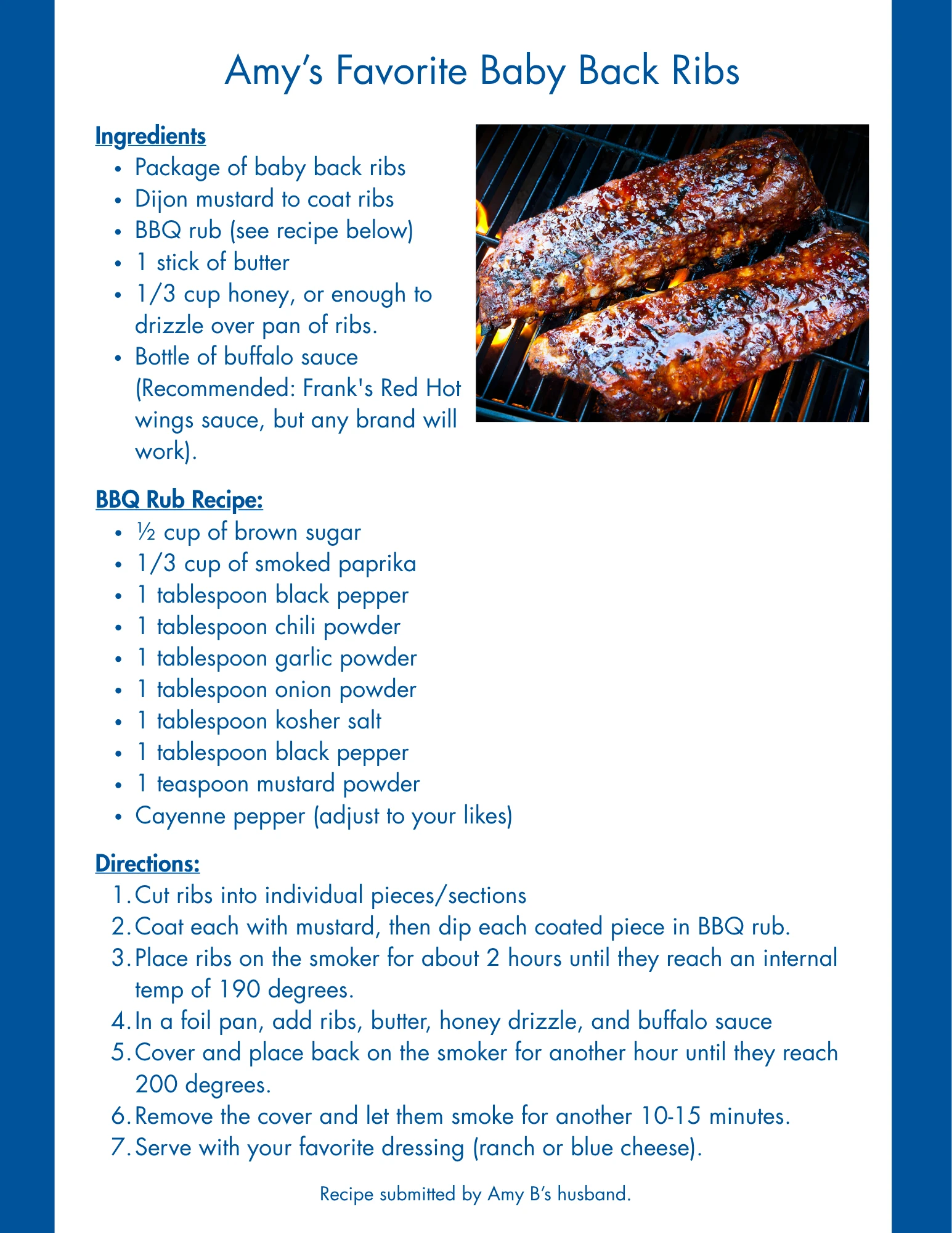 Baby Back Ribs Recipe