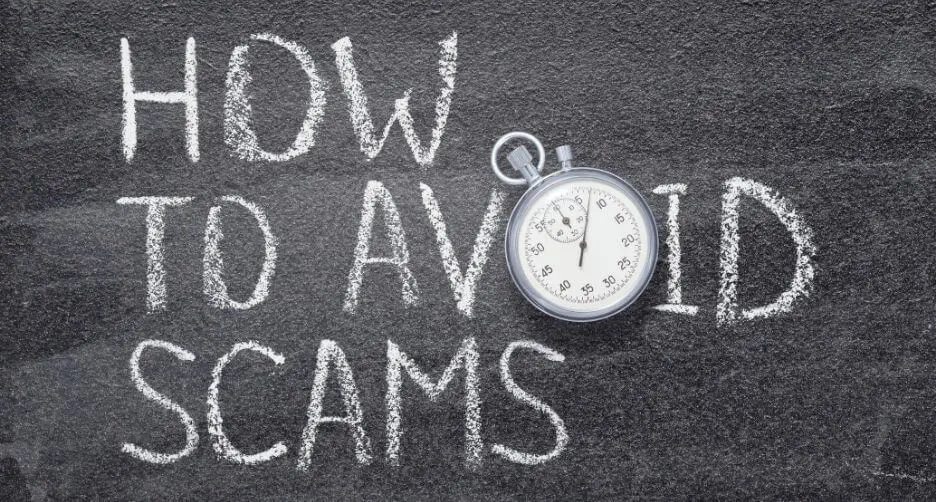 How to avoid scams banner