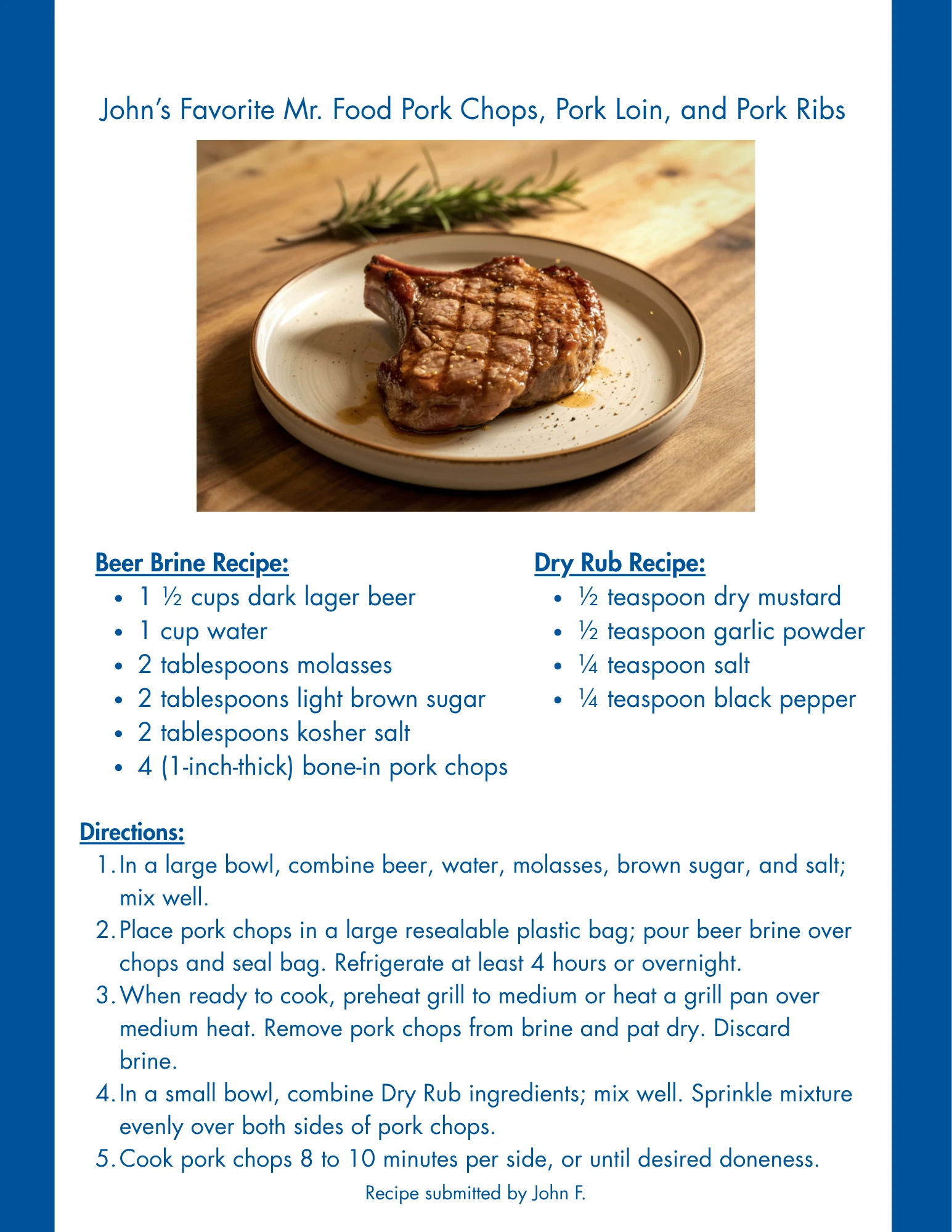 Pork Chops Recipe