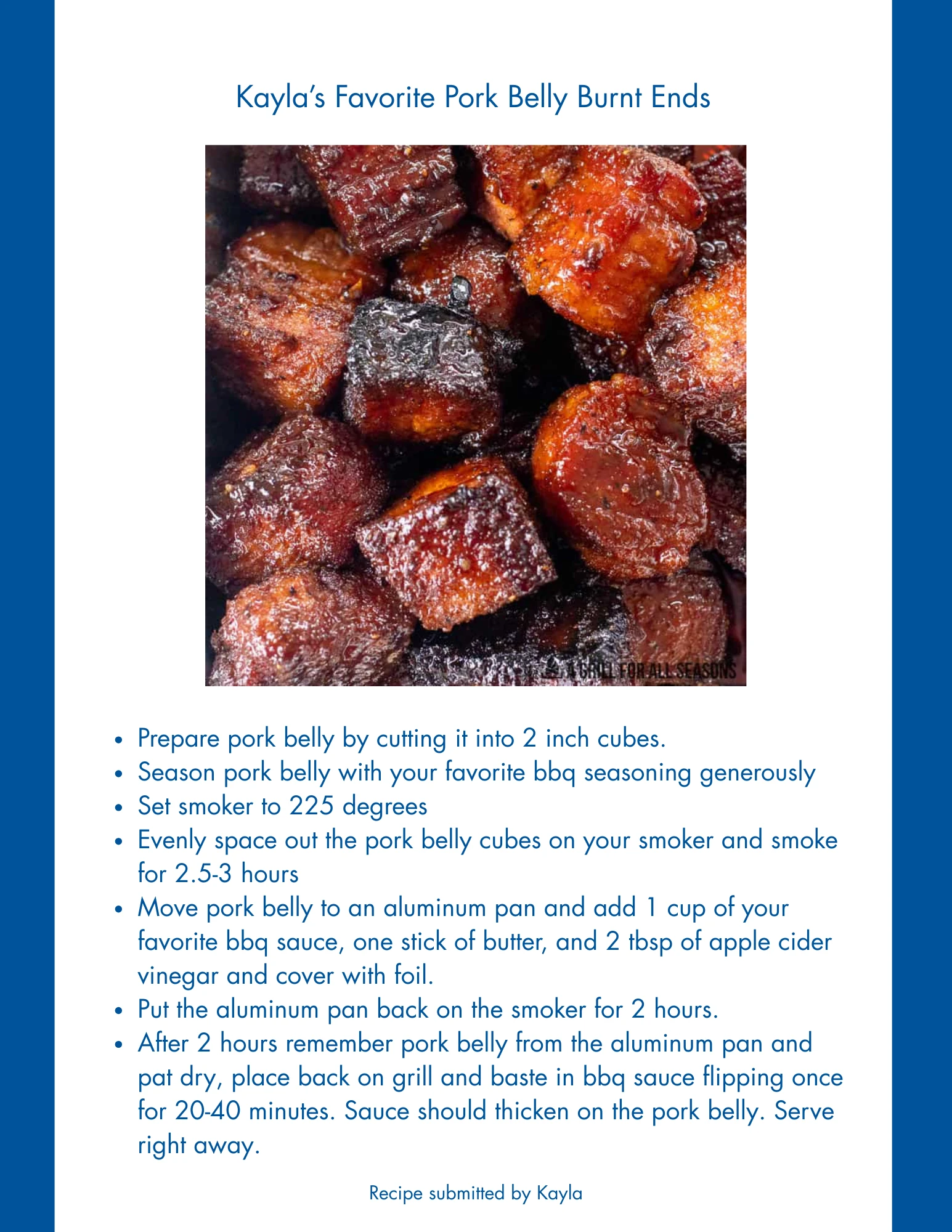 Pork Belly Burnt Ends Recipe