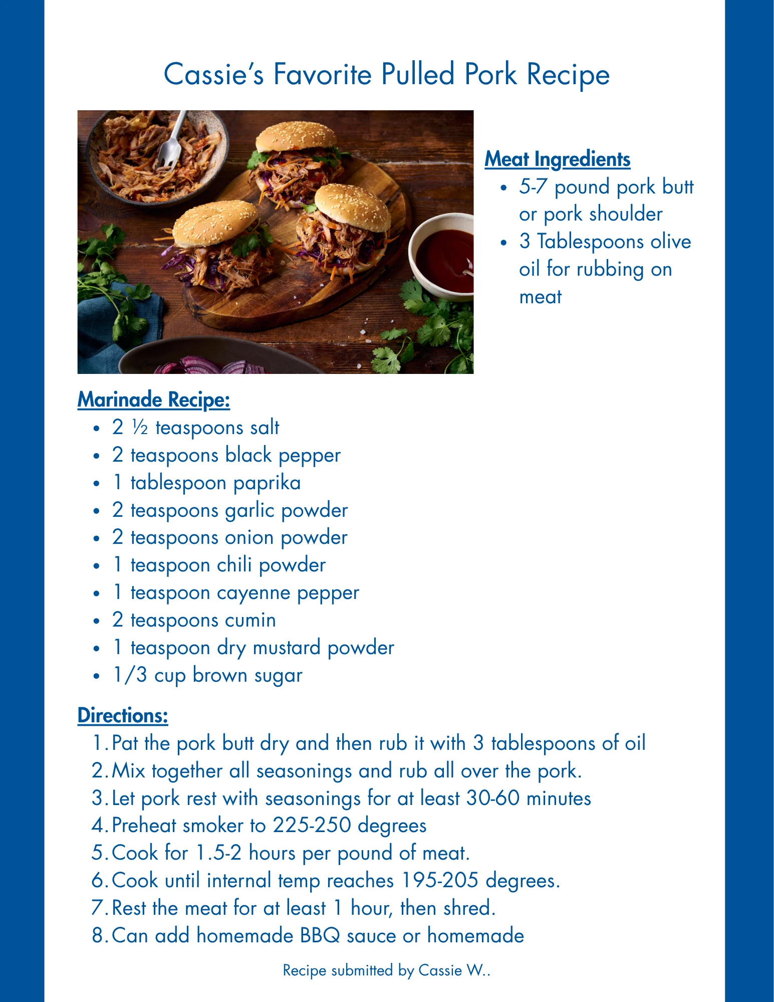 Pulled Pork Recipe
