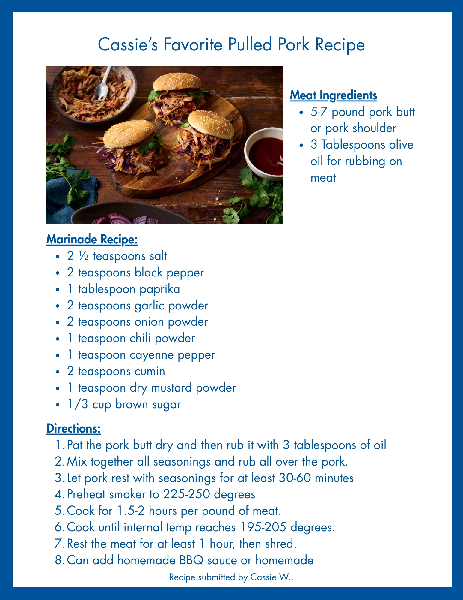 Pulled Pork Recipe