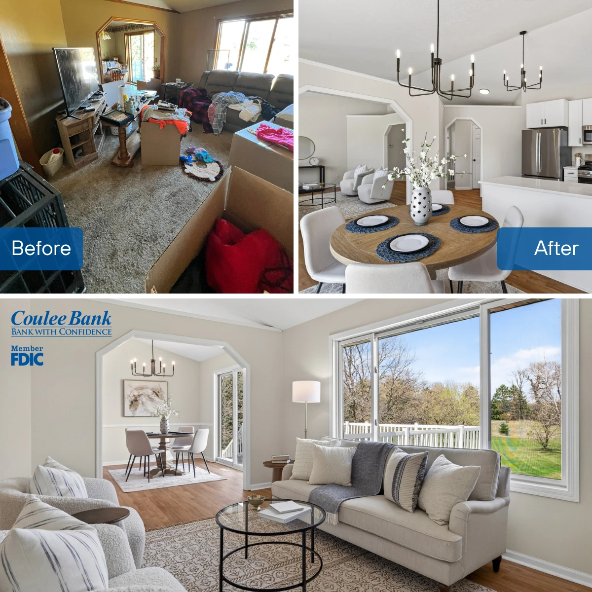 Before and After Home Renovation