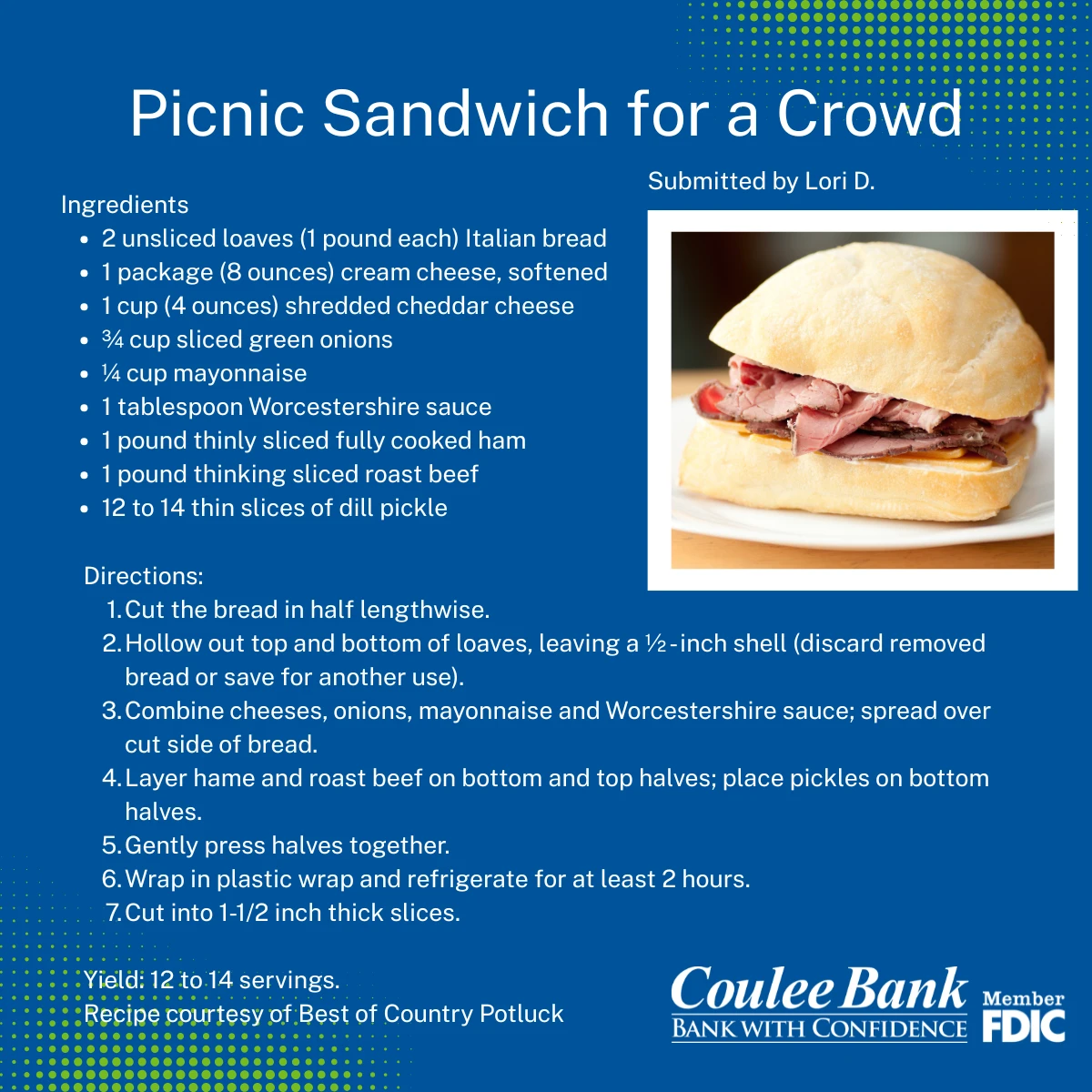 National Picnic Month- Sandwiches for Everyone