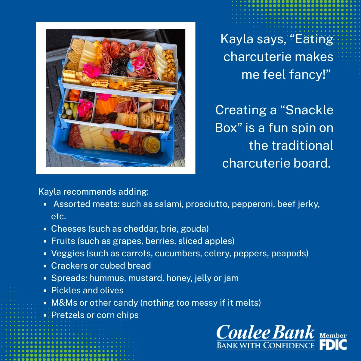 Snackle box charcuterie picnic